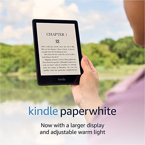 Kindle Paperwhite (8 GB) – Now with a 6.8" display and adjustable warm light - Without Lockscreen Ads - Black