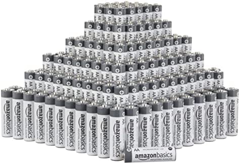 Amazon Basics 300-Pack AA Alkaline Industrial Batteries, 1.5 Volt, 5-Year Shelf Life