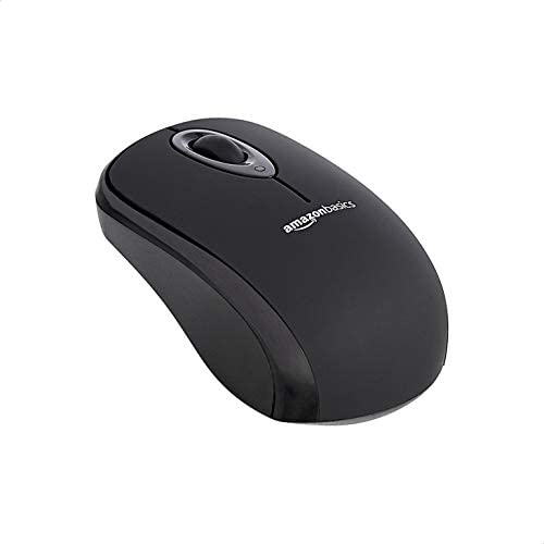 Amazon Basics Wireless Computer Mouse with USB Nano Receiver - Black, 30-Pack