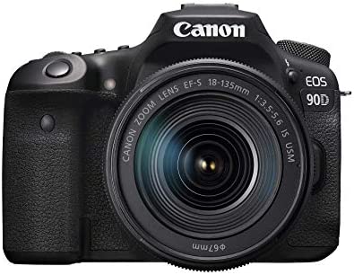 Canon EOS 90D Digital SLR Camera with 18-135 is USM Lens (Renewed)