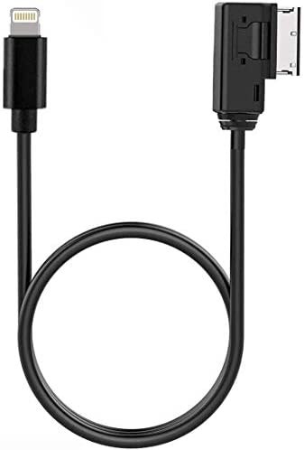Car Audio Charging Adapter Cord Compatible with Apple iPhone 12 11 Xs Max XR X 8 7 6 for Audi A3/A4/A5/A6/A8/S4/S6/S8/TT, AMI MMI MDI Aux Interface Dongle for VW Tiguan CC Magotan