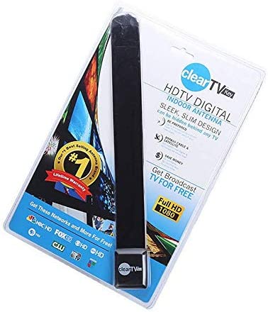 Clear TV Key Clear TV Digital Indoor Antenna HD TV Free TV Digital Receive Satellite TV Indoor Antenna Ditch Cable As Seen on TV