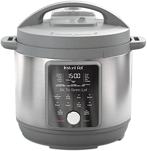 Instant Pot Duo Plus, 6-Quart Whisper Quiet 9-in-1 Electric Pressure Cooker, Slow Cooker, Rice Cooker, Steamer, Sauté, Yogurt Maker, Warmer & Sterilizer, Free App with 1900+ Recipes, Stainless Steel