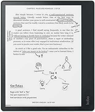 Kobo Elipsa Pack | eReader | 10.3” Glare Free Touchscreen | Mark Up eBooks | Pack Includes Kobo Elipsa, 1 Kobo Stylus & 1 SleepCover | Adjustable Brightness | Carta E Ink Technology | 32 GB of Storage