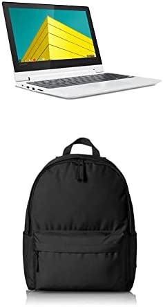 Lenovo Chromebook Flex 3 11" Laptop, 11.6-Inch HD (1366 x 768) IPS Display with Amazon Basics Classic School Backpack - Black