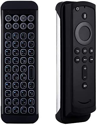 iPazzPort Mini Bluetooth Wireless Keyboard Remote with Backlit for Fire TV Stick 4k 2021, Fire Cube, Android Tv Box, Smart TV