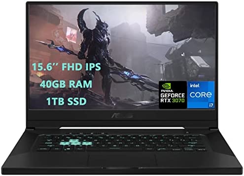 ASUS Gaming Laptop TUF for Laptop Gamer, 2022 Upgraded Version, 15.6" FHD 240Hz, Intel 12th Core i7-11370H, 40GB RAM, 1TB SSD, NVIDIA GeForce RTX 3070, Backlit Keyboard, Windows 11, LIONEYE MP