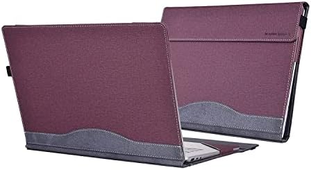 Case for Microsoft Surface Laptop 5 15 inch,PU Leather Folio Stand Laptop Protective Case Compatible with Microsoft Surface Laptop 4/3/2/1 15"(Microsoft Surface Laptop 4 15 inch, Wine red)