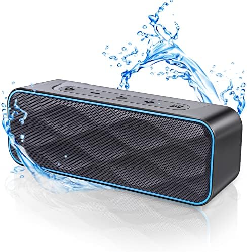 Maoifaec 20W Waterproof Bluetooth Speaker, Portable Wireless Speakers with 28H Playtime, IPX7 Waterproof, Wireless Stereo Pairing, Bluetooth 5.0 Speaker for Shower Home Outdoors Travel