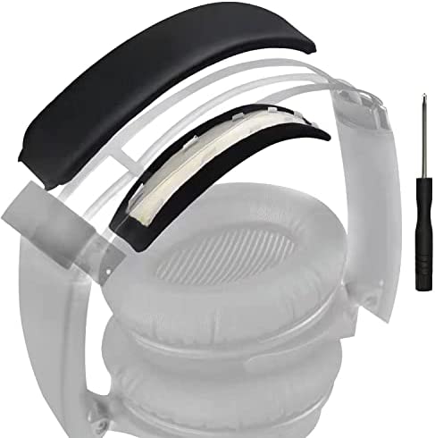 SOULWIT Replacement Headband Pad Kit for Bose QC35 & QuietComfort 35 II (QC35 ii) Headphones, Easy DIY Installation (Black)